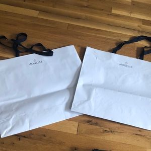 Set of 2 Moncler shopping bags